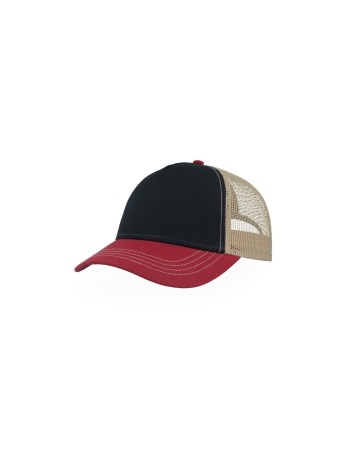 Καπέλο πεντάφυλλο (Atl Rapper Canvas) Navy-beize-burgundy